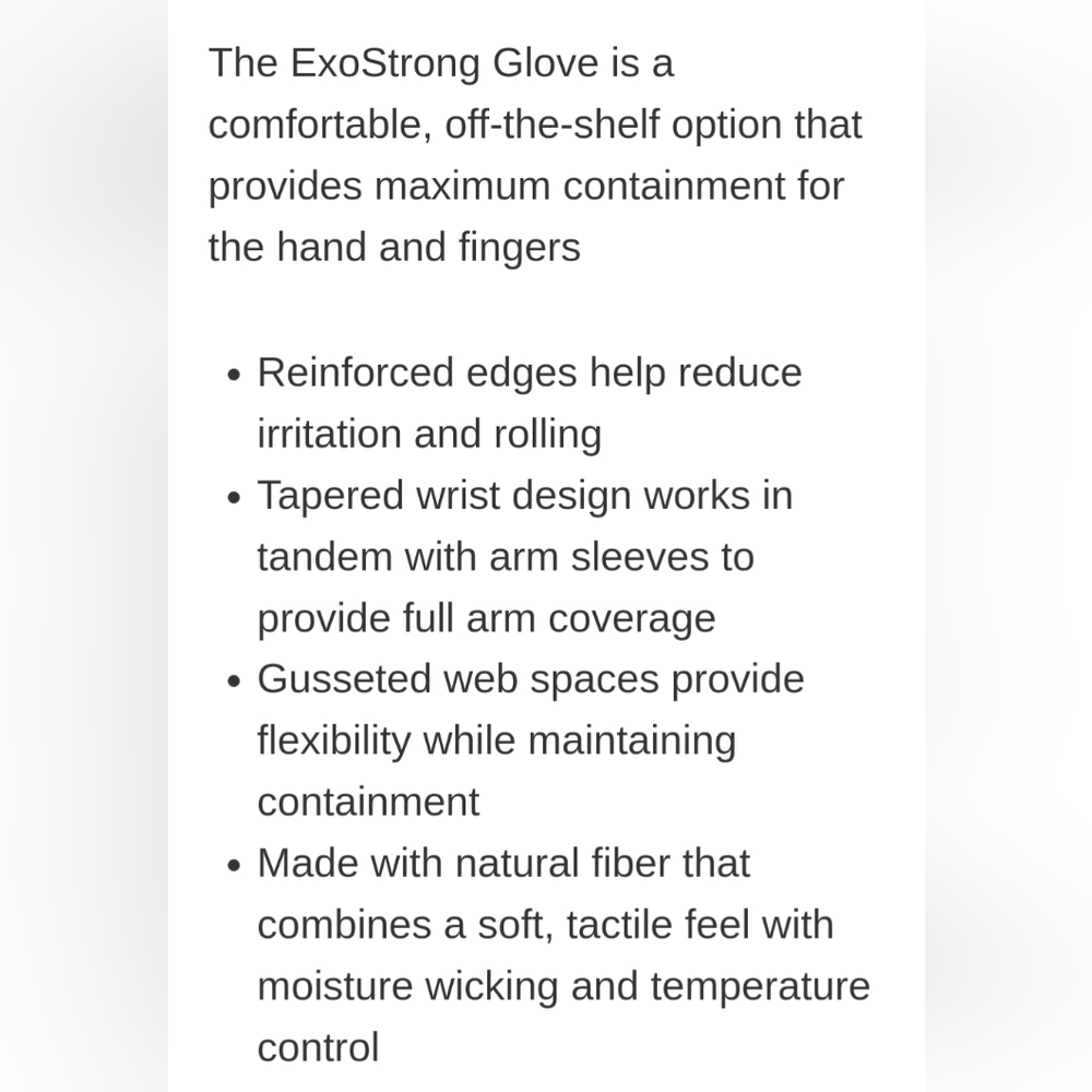 L & R EXO STRONG FLAT KNIT COMPRESSION GLOVE -LG- 20/30 mmHg- FULL FINGER- BEIGE - Picture 5 of 6